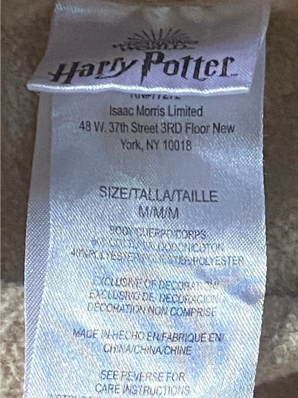 Wizarding World Of Harry Potter beige crewneck